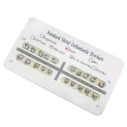 1pack Dental Orthodontic Metal Braces Bracket Mini Roth/MBT/Edgewise 022 Hooks 345 Dental Bracket Dentist Product