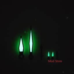 Super Green Luminous Black White Red Watch Hand For 6 Hands Pilot's Chronograph Watch Fit Miyota Cal.0S00 Mov't