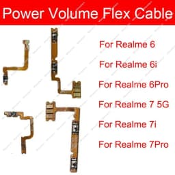 Power Volume Flex Cable For Oppo Realme 6 6i 6Pro 7 7i 7Pro 4G 5G Power Volume Side Key Mini Button Flex Ribbon On Off Parts