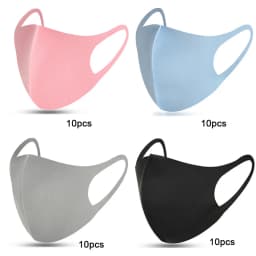 Cool Silk Cotton Face Mouth Mask for Man Woman Washable Reusable Anti Dust Windproof Mouth-muffle Mask Breathable PM2.5 PM042