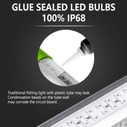 100W 150W DC 12V Green White Squid IP68 High Power Fish Attractant Bait Lure Night Submersible Underwater LED Fishing Light
