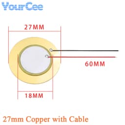 10pcs/lot Piezoelectric Piezo Ceramic Wafer Plate Sounder Buzzer Loudspeaker Sensor Dia 12MM/15MM/18MM/20MM/27MM/35MM/50MM/23MM