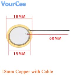 10pcs/lot Piezoelectric Piezo Ceramic Wafer Plate Sounder Buzzer Loudspeaker Sensor Dia 12MM/15MM/18MM/20MM/27MM/35MM/50MM/23MM