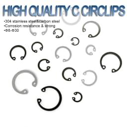 NINDEJIN 5-50pcs C Type Internal Circlip Retaining Rings for Hole Stainless Steel Carbon Steel Circlip Snap Rings DIN472