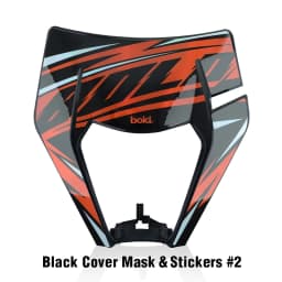 PowerZone Motorcycle Headlight Headlamp Head Light Supermoto Fairing For KTM EXC SXF MX Dirt Bike Enduro Headlight