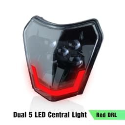 PowerZone Motorcycle Headlight Headlamp Head Light Supermoto Fairing For KTM EXC SXF MX Dirt Bike Enduro Headlight