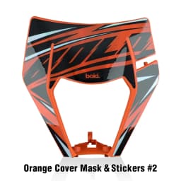 PowerZone Motorcycle Headlight Headlamp Head Light Supermoto Fairing For KTM EXC SXF MX Dirt Bike Enduro Headlight