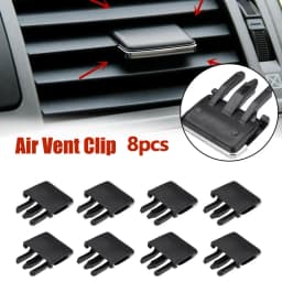 Air Vent Clips Car Black Car Vehicle For Reference Kit Set Slice 31.3mm X 34.2mm Universal Air Conditioning Vent