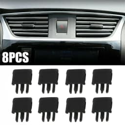 Air Vent Clips Car Black Car Vehicle For Reference Kit Set Slice 31.3mm X 34.2mm Universal Air Conditioning Vent