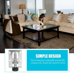 4pcs Adjustable Levelling Feet Heavy Duty Height Adjusters Furniture Levelling Feet Reinforced Support for Cabinets Tables