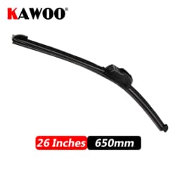 KAWOO Car Wiper Blade U Hook Universal Frameless Bracketless Rubber Car Windshield Wipe Blades 14"16"17"18"19"20"21"22"24"26"28"