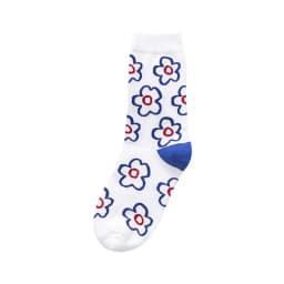 Fashion Women'S Socks Korea Style Flower Pattern Print Socks Ins Style Short Sock Women Autumn Winter Cute Streetwear Sox Girls