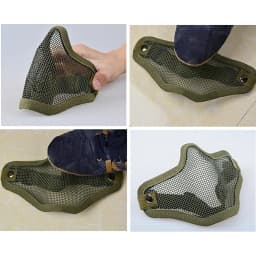 Airsoft Half Face Mask Tactical Metal Mesh Skull Protective Army Wargame Hunting Accessories Paintball Masks CS Shooting Masks