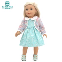 Clothes for Doll Fit 43-45cm Toy New Born Doll Accessories Fashion Knitted Suit, Cartoon Suit
