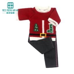 Clothes for Doll Fit 43-45cm Toy New Born Doll Accessories Fashion Knitted Suit, Cartoon Suit