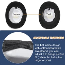 GEMVIE 17cm 100% Wool Felt Top Hat For Men Women Cylinder High Hat Topper Mad Hatter Party Costume Fedora Magician Theater Hat