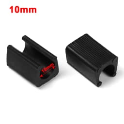 10pcs/Set U Shaped Black Chair Leg Pad Non-Slip Anti-Front Tilt Damper Stool Floor Protector Durable Plastic Tube Caps Useful