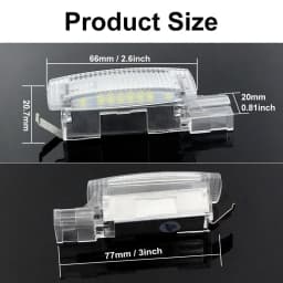 Canbus LED Interior Sun Visor Vanity Mirror Light Reading Lamps For VW Golf4 5 6 7 Plus Passat B5 B6 B7 CC Jetta Polo Beetle EOS