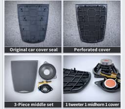 Center Console Speaker For BMW 5 Series F10 F11 Original Dashboard Panel Shell Tweeter Audio Loudspeaker Speakers Cover Refit