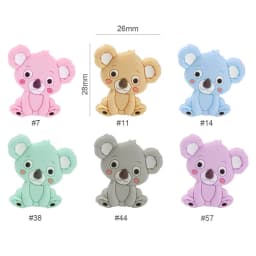 Cute-idea 10pcs/Lot Silicone Beads Teether Pacifier Nursing Chain Food Grade Teething Handmade Chewable Accessory Baby Product