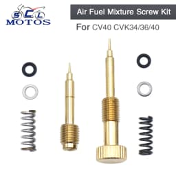 Sclmotos- For Harley CV40 Twin Cam Sportster Keihin CVK 34/36/40 Carburetor Air Screws Idle Mixture Fuel Ratio Adjusting Screw