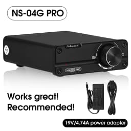 Nobsound NS-04G PRO Mini Digital Power Amplifier HiFi Stereo 2.0 Channel Class D Home Desktop Audio Amp 100W+100W