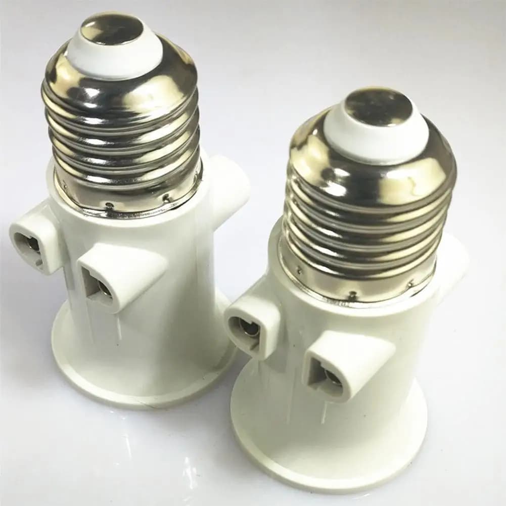 European Fireproof 100-240V 4A Eu Plug Connector E27 Bulb Adapter Lamp Holder Base Socket Conversion Accessories