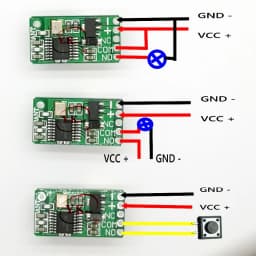 Push Button Saving Mini Relay Contact RF Wireless Switches3.7v4.2v5v6v7.4v9v12v 433 Smart Home Small Tiny Remote Switches ASK