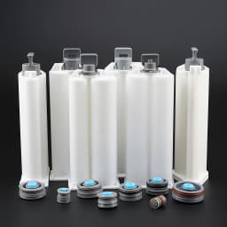 5pcs Epoxy Resin Gun Dual Cartridges Plastic Resin Mixer Dual Cartridges Suitable for 1:1 2:1 10:1 50mlAB Glue Gun
