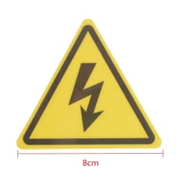 High Quality 2PCS Danger Voltage Electric Warning Safety Label Sign Decal Sticker