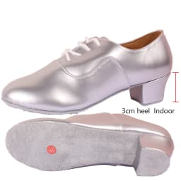 Men's Soft Latin Dance Shoes Modern Dance Plus-Size 2.5cm Heel for Boy Ballroom Tango Children Man Black Dance Shoes Soft Sole
