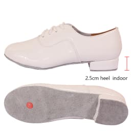 Men's Soft Latin Dance Shoes Modern Dance Plus-Size 2.5cm Heel for Boy Ballroom Tango Children Man Black Dance Shoes Soft Sole