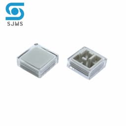 50 Set A14 10x10x5.6mm Long feet Key Caps + Transparent Cover Button Cap Hat Adaptable For 12*12*7.3mm Square Head Touch Switch