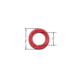 332-60006-0 Red seal gasket Lower casing for Yamaha boat engine