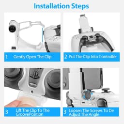 PC Flexible Controller Clamp Stand 360 Degree Angle Adjustment Phone Holder For PS5 Controller Gamepad Game Accessories