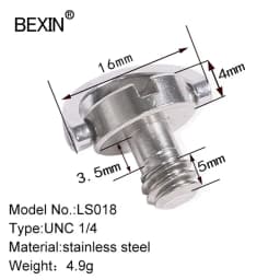 1/4 Quick Release Screw Set Folding D-Ring Screw Set for SLR Camera Photography Tripod Monopod Quick Release Plate