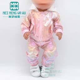 Clothes for Doll Fit 43cm New Born Doll American Doll Fashion Jacket Suit Gauze Skirt Gift