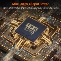 Douk Audio G2 PRO Hi-Fi 300W Subwoofer Amplifier Mono Channel Power Amp Home Audio Gain Control For Home Theater Speaker