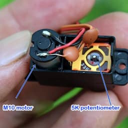 2pcs/lot 360 degree steering gear DC3V-6V 23-52rpm 12g five-wire metal gear Motor For climbing car