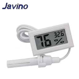 Micro LCD digital thermometer hygrometer indoor convenience temperature sensor hygrometer instrument with cable
