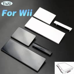 1Set For Wii Memory Card Door Slot Cover 3 in 1 Protective Shell Lid Game Console For Nintend WII Black White Replacement Part
