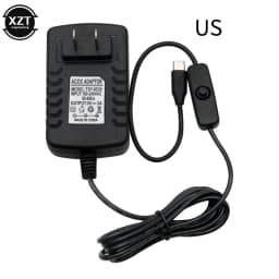 Raspberry Pi 4 Type-C Power Supply 5V 3A Power Adapter With ON/OFF Switch EU US AU UK Plug Charger for Raspberry Pi 4 Model B