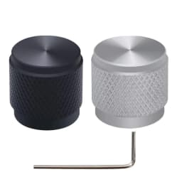 2PCS 17*16mm Knob Aluminum Alloy Potentiometer Control Knob Volume Audio Electric Guitar Bass Screw Type 17 X 16mm (DH) KNOB