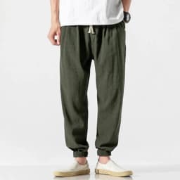 Japanese-Style Retro Streetwear 2020 Summer Men Cotton Linen Sweatpants Trousers Men Casual Harem Pants Breathable Men Joggers