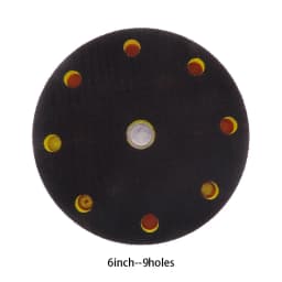 6"150mm 9/15/17/52Holes Sander Backing Pad Hook&Loop Sanding Pads with 5/16"-24 Thread Dust Free Sanding Disc Holder for MIRKA
