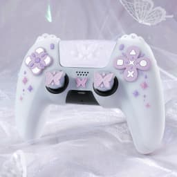 Sweet Skull Silicone Skin Cover Gamepad Sticker Soft Case For Sony Dualsense 5 PS5 Controller Thumb Stick Grip Cap Protector