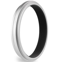 Haoge Lens Filter Adapter Ring for Fujifilm X100VI X100V 49mm UV CPL ND AR-X100 Silver