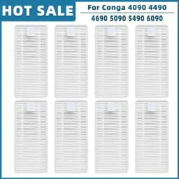Compatible For Cecotec Conga 4090 4490 4690 5090 5490 6090 Spare Parts Accessories Roller Main Side Brush Hepa Filter Mop Rag
