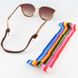 Glasses Accessories Silicone Eyeglass Rope Sports Glasses Strap Anti Slip Anti Falling Elastic Glasses Silicone Rope Flat Shape