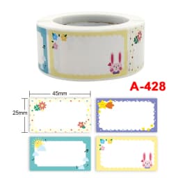 1 Roll Self-Adhesive Removable Freezer Refrigerator Food Storage Paper Sticker Labels White Date Stickers For Home Storage Tags